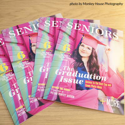 Senior Photography Magazine Template (Cap and Gown)