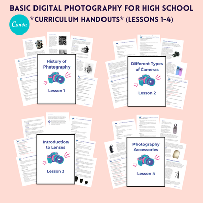 High School Photography Curriculum Bundle