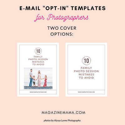 Photographer Lead Magnet Templates (Family 01)