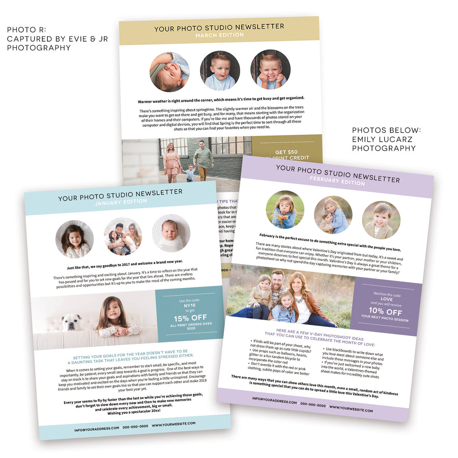 Newsletter Template Bundle Quarter 1