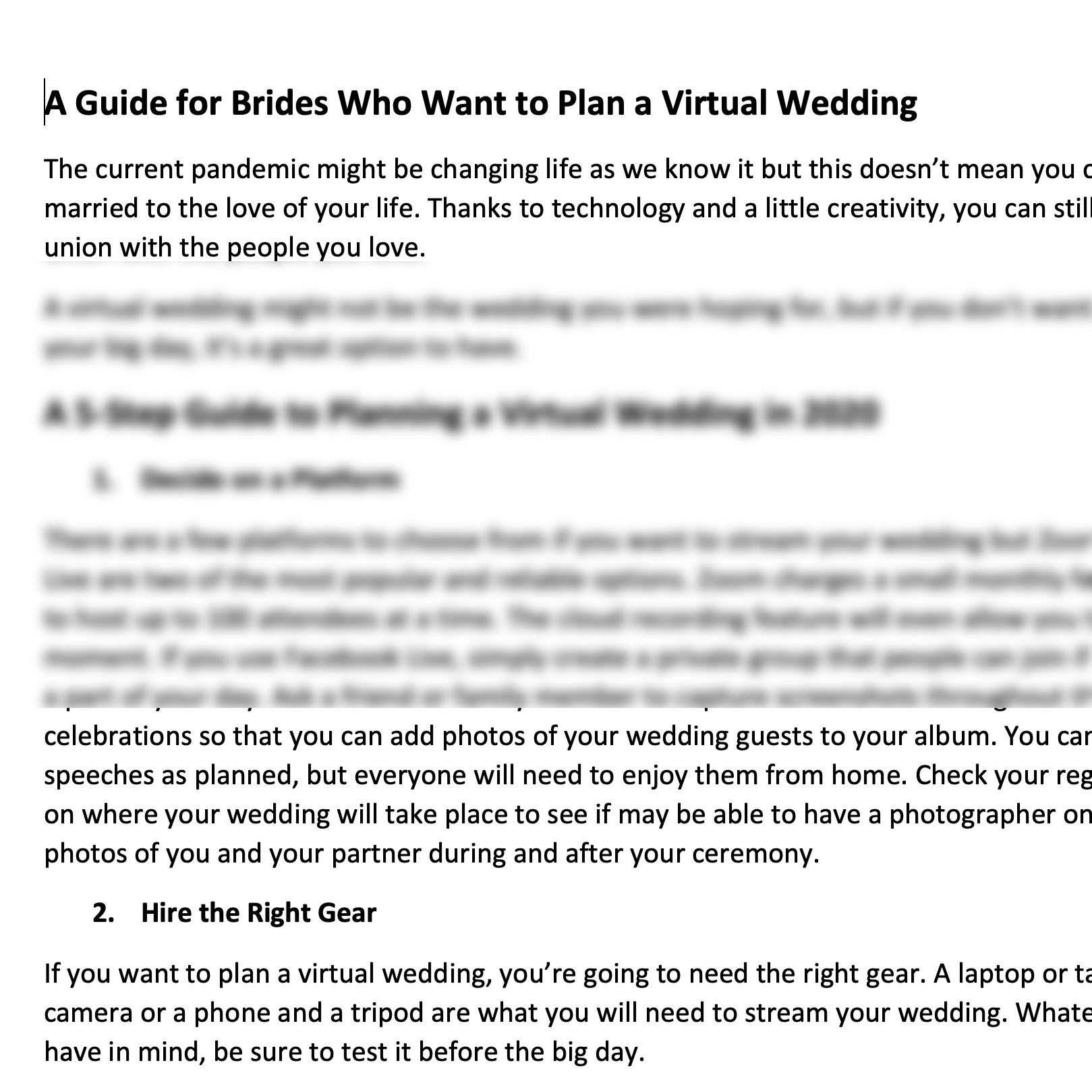 Pre-Written Blog Posts for Photographers and Wedding Professionals ...
